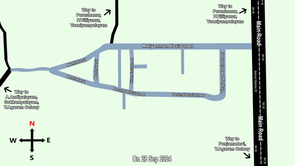 V Agaram Roadmap